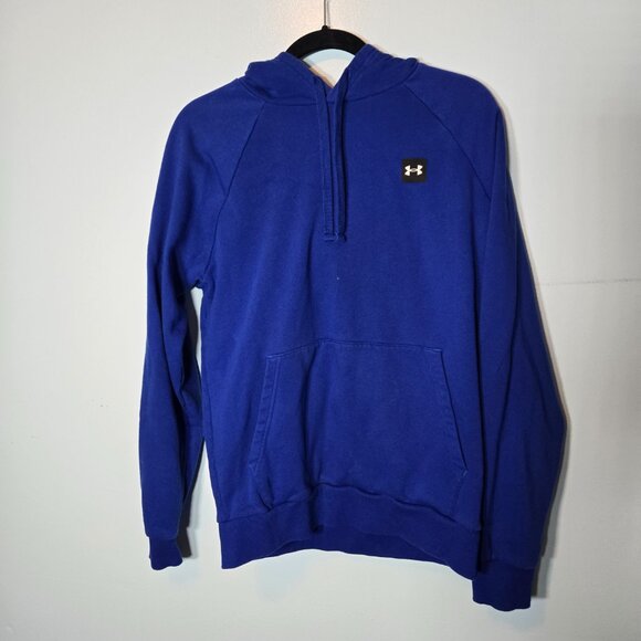 Under Armour Men's Loose Long Sleeve Blue ColdGear Hoodie Small S - Picture 9 of 9